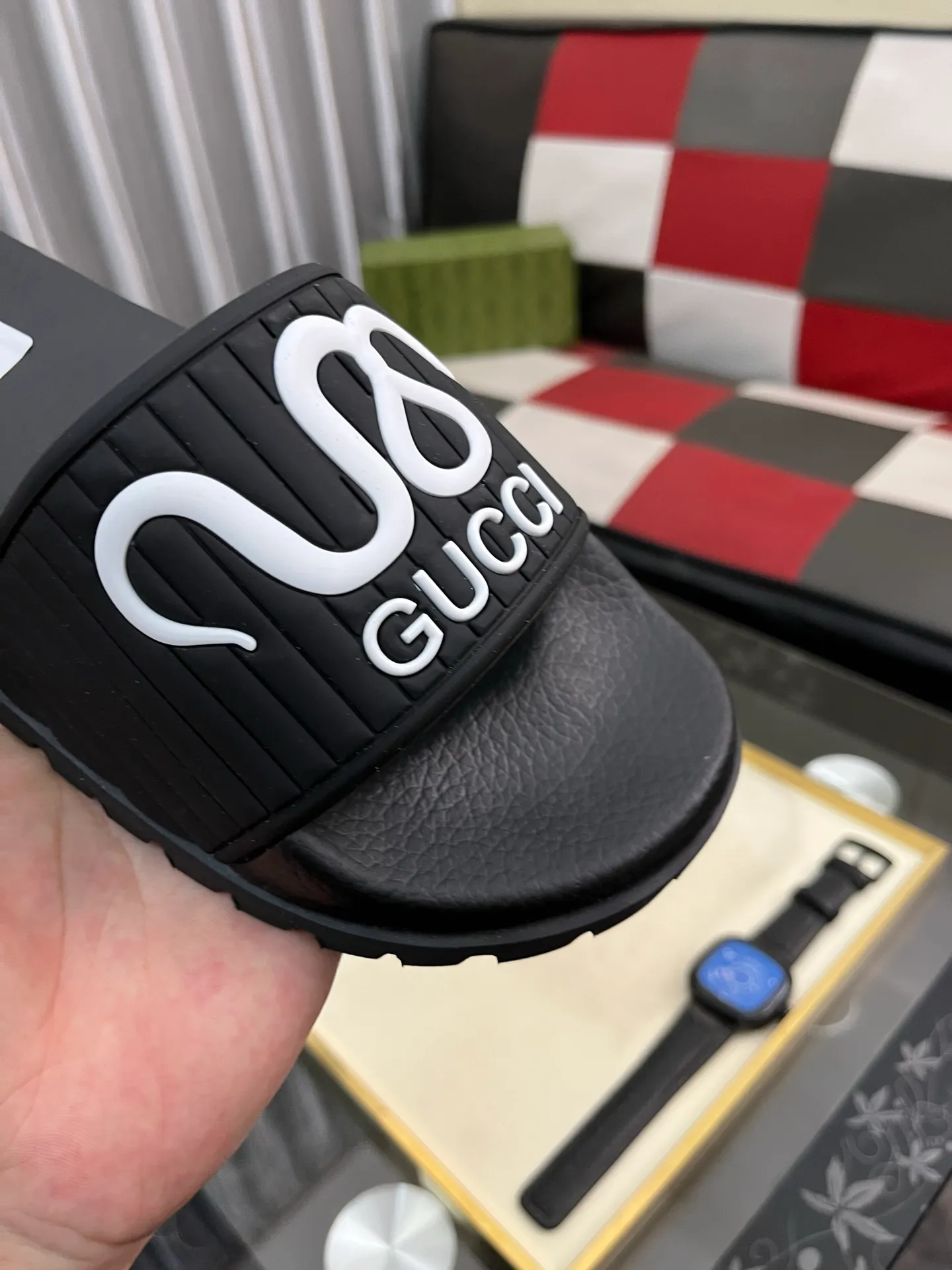 Men's men's shoes💰260⌚️⌚️ＧＵＣＣＩ.Gucci.Official website 1:1 popular slippers hot sale! Original original material 🩴 SIZE: 38-46 (45.46 non-refundable)